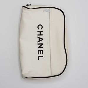 Vintage Chanel cosmetic  makeup bag